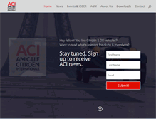 Tablet Screenshot of amicale-citroen-internationale.org